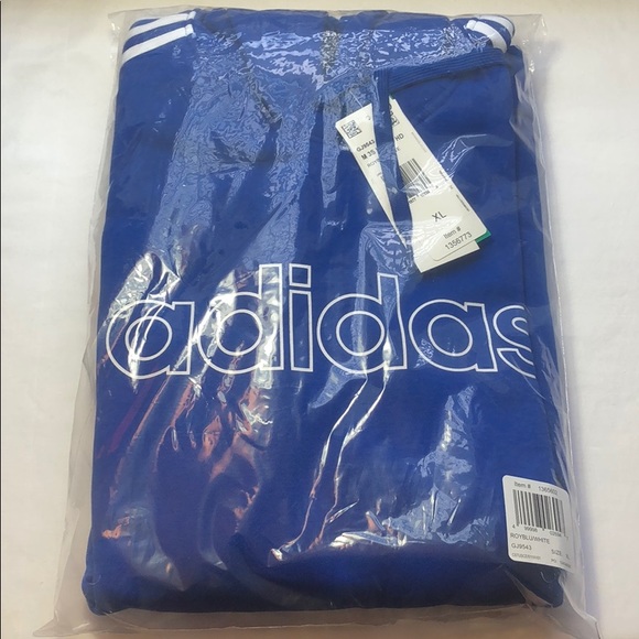 New Adidas Men's Fleece Pullover 3 Stripes Hoodie - Picture 12 of 16